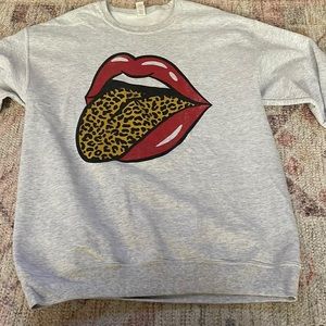 Grey sweatshirt from local boutique